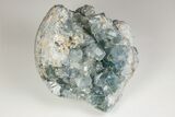 Sky Blue Celestite Geode - Large Crystals #201490-2
